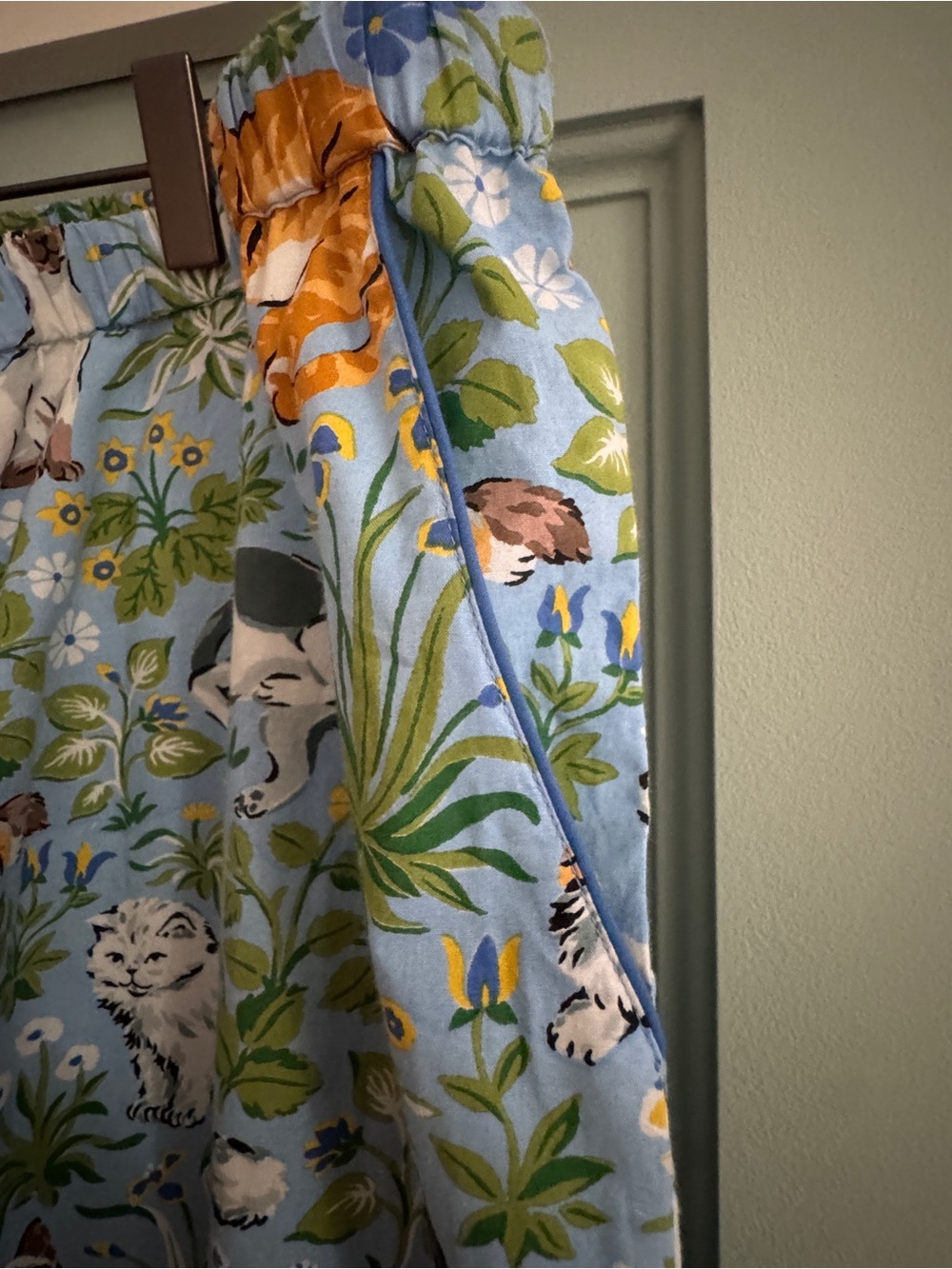Printfresh Must Love Cats Pajama Pants New with Tags Size 2XL Anthropologie Blue - Picture 7 of 14